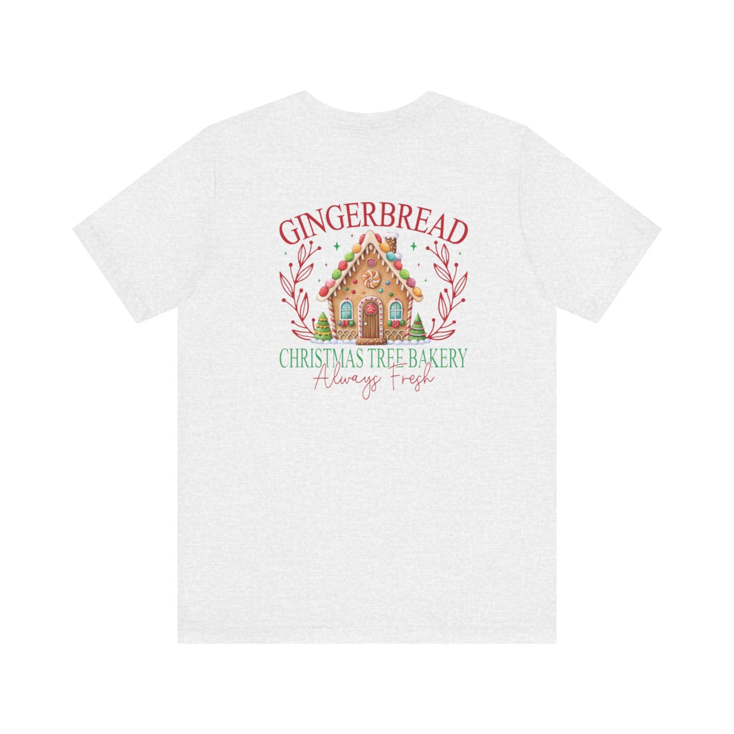 Gingerbread Christmas Tree Bakery Tee – Always Fresh!