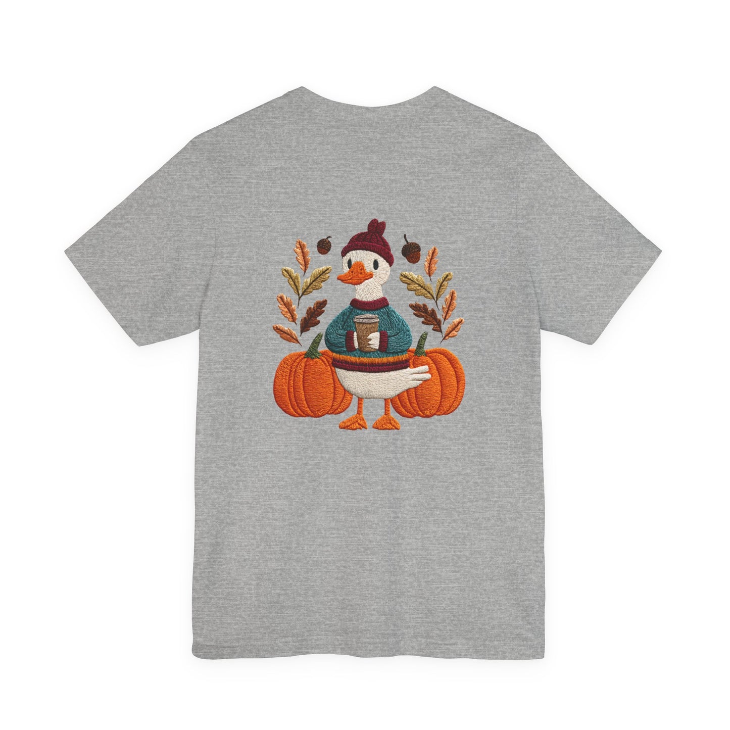 Autumn Goose Graphic Tee | Fall Sweatshirt, Cute Animal Shirt, Thanksgiving Gift, Cozy Apparel, Pumpkin Decor