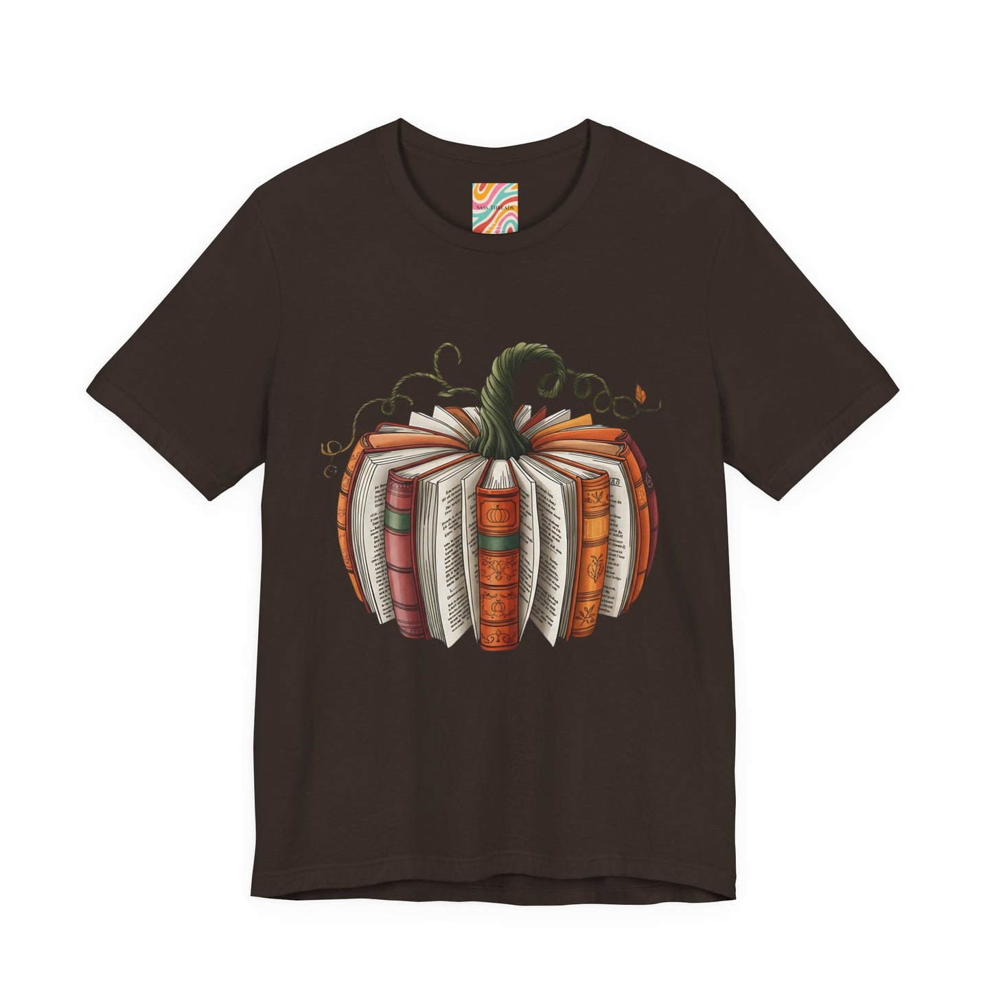 Book Pumpkin Unisex Jersey Short Sleeve Tee