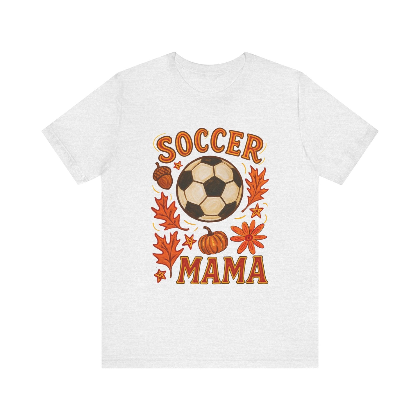 Autumn Soccer Mama Tee - Perfect for Fall Games, Gifts for Soccer Moms
