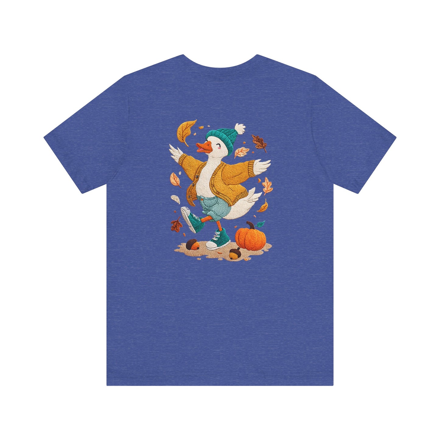 Autumn Goose Graphic Tee, Fall Vibes Shirt, Cozy Casual Wear, Thanksgiving Outfit, Unisex Seasonal Apparel
