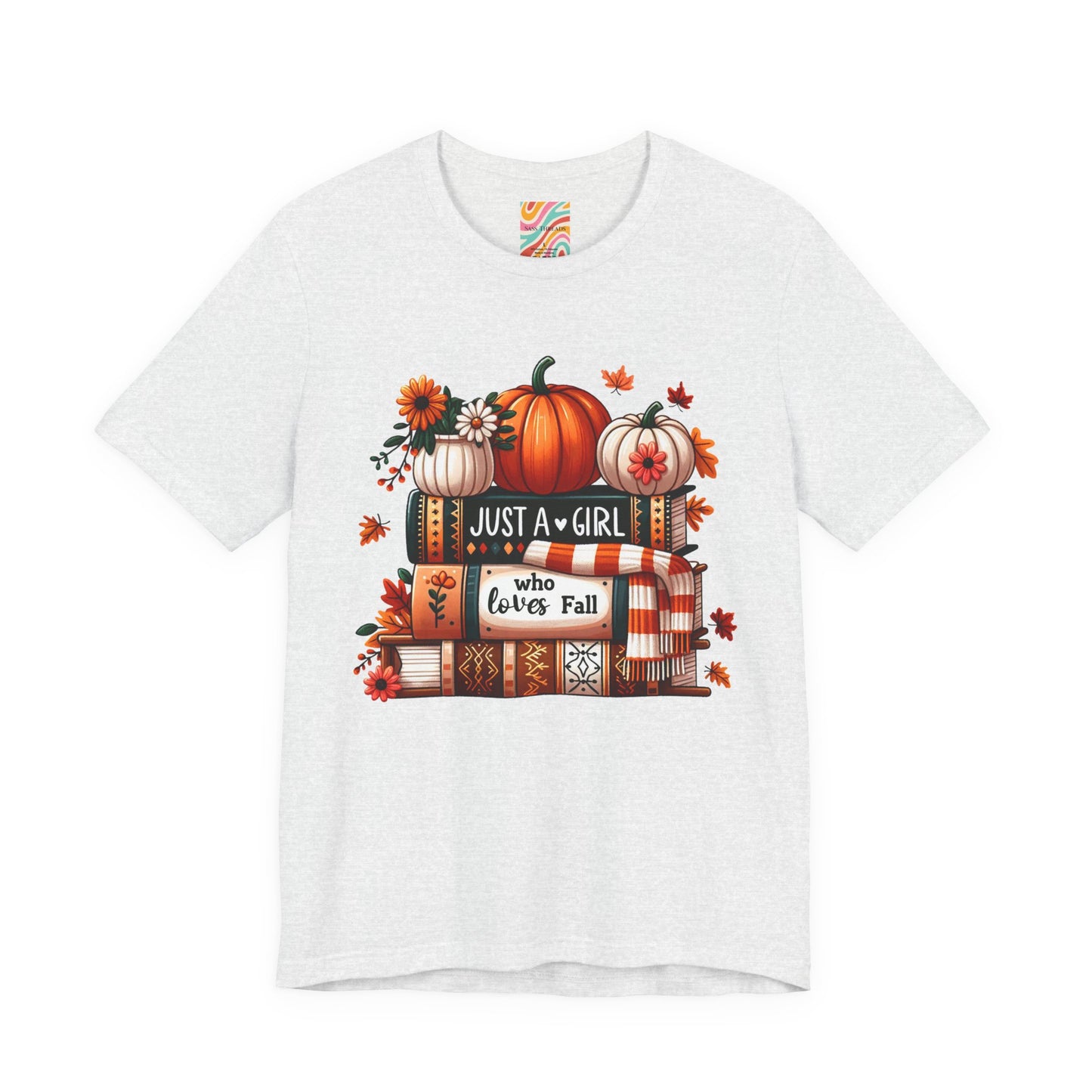 Fall Lover Tee, Autumn T-Shirt, Just a Girl Who Loves books