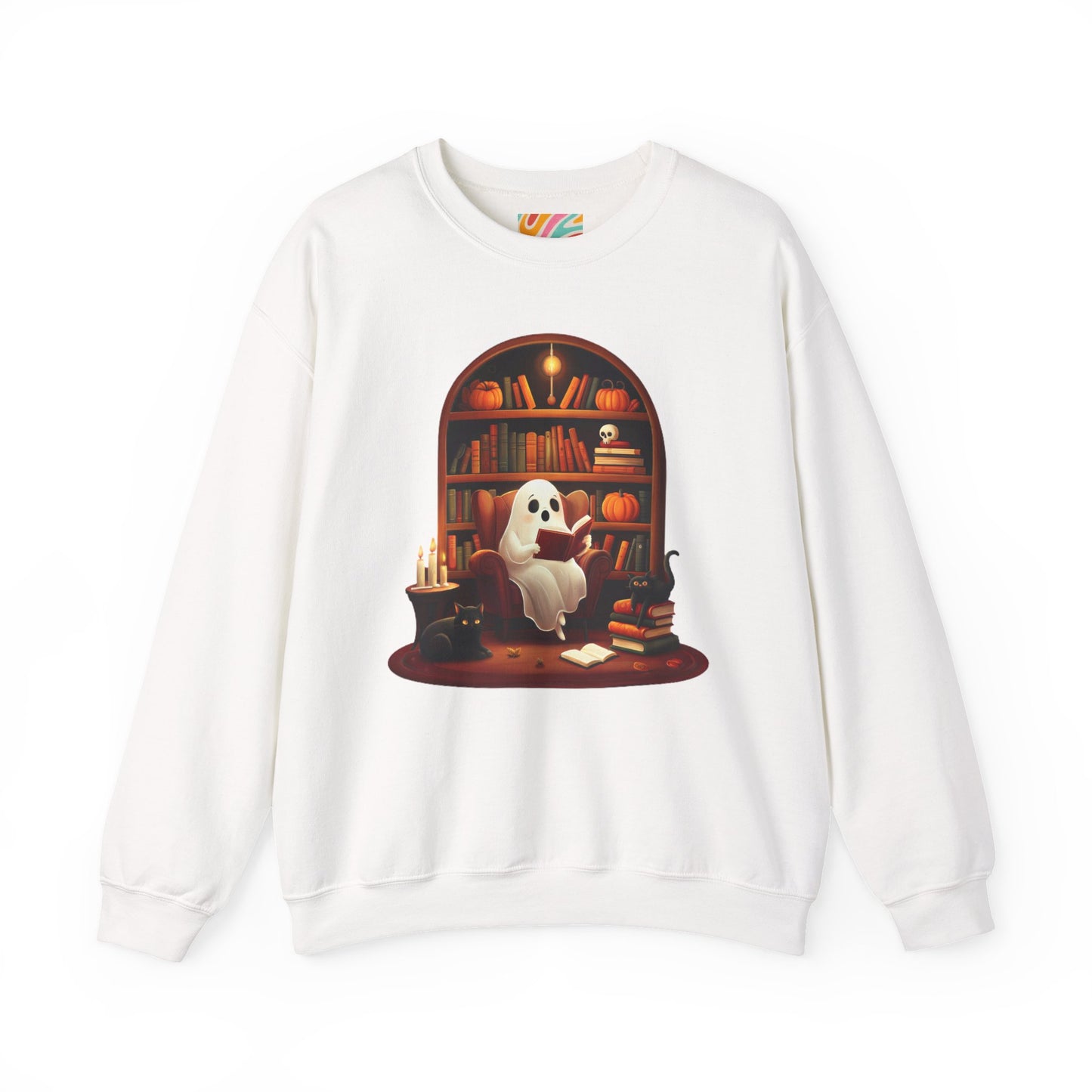 Cozy Ghost Reading Sweatshirt