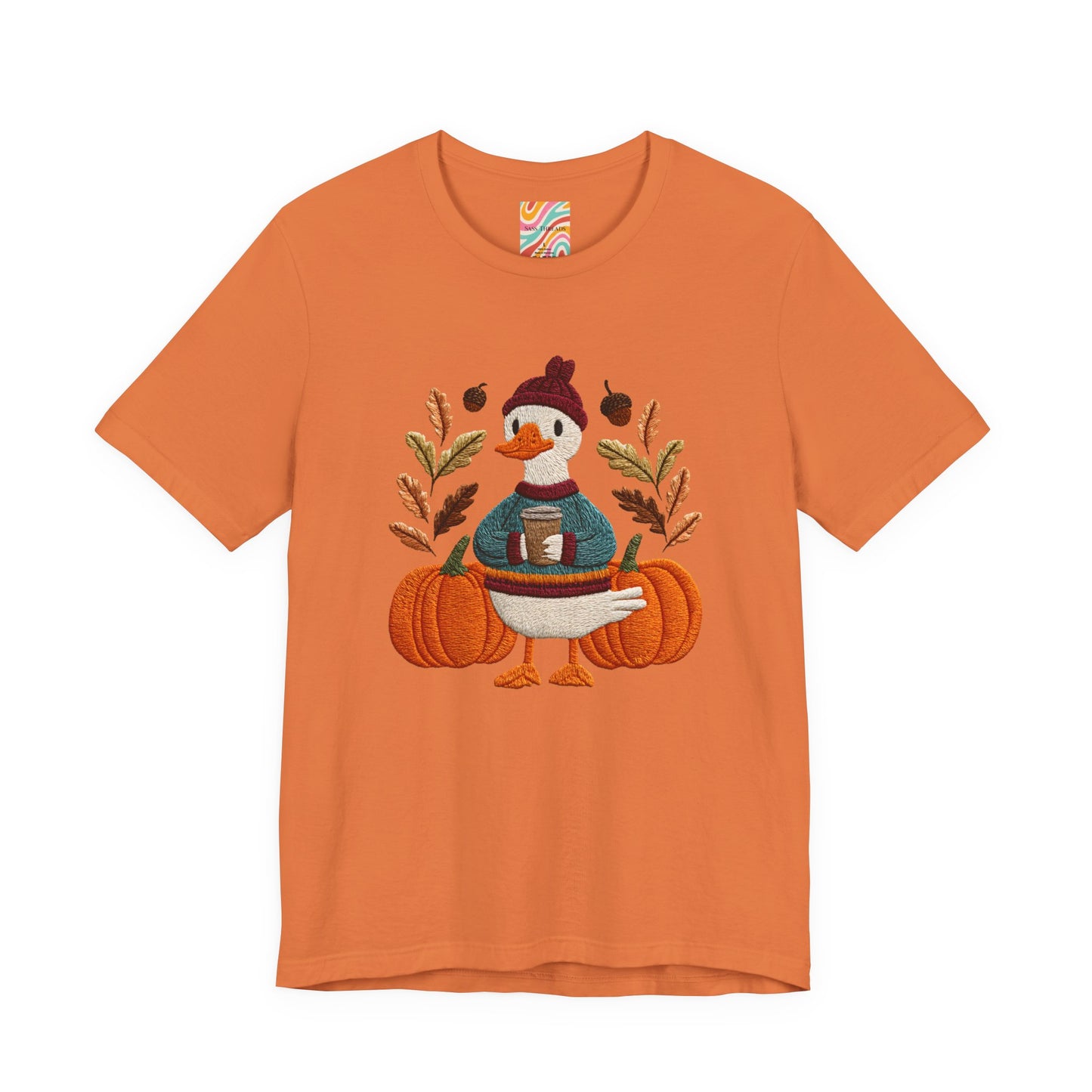 Autumn Goose Graphic Tee | Fall Sweatshirt, Cute Animal Shirt, Thanksgiving Gift, Cozy Apparel, Pumpkin Decor