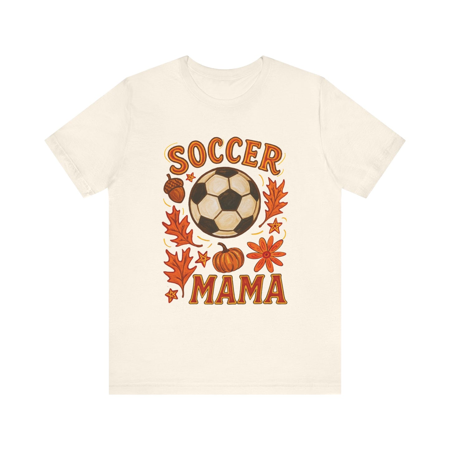 Autumn Soccer Mama Tee - Perfect for Fall Games, Gifts for Soccer Moms