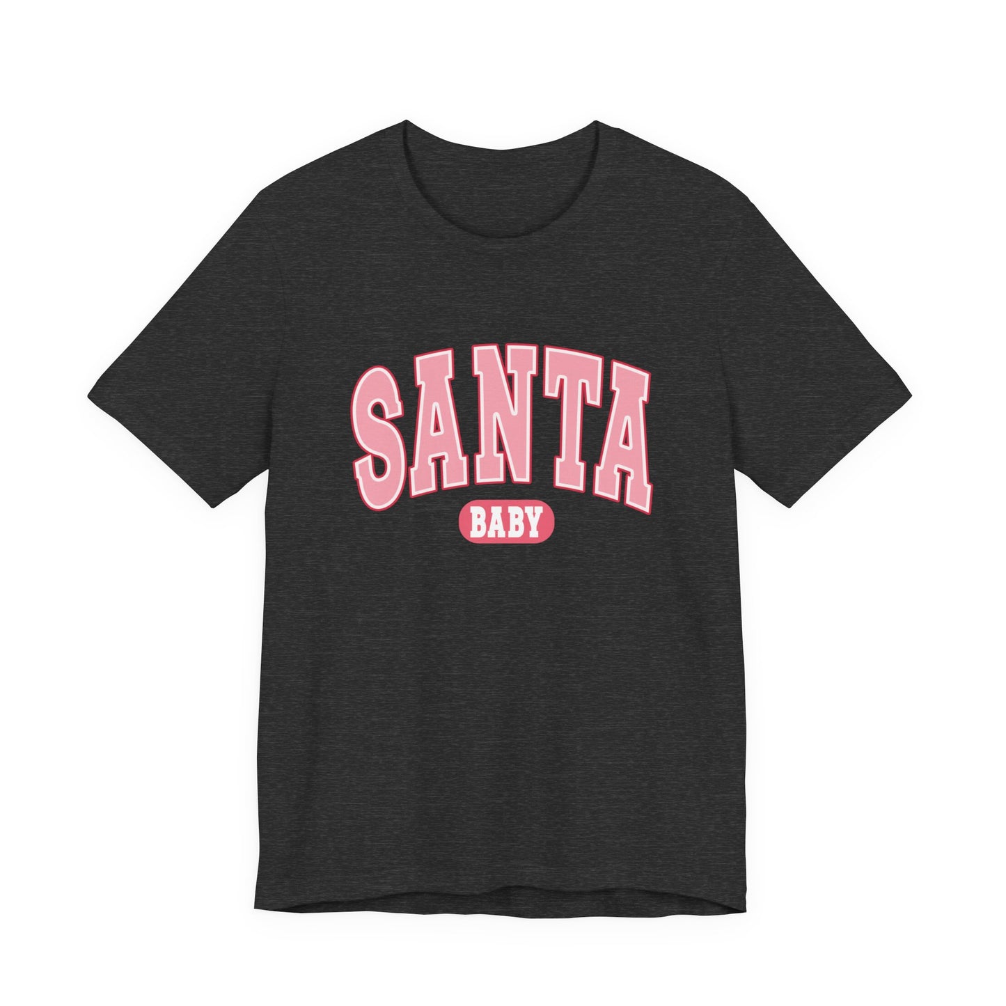 Santa Baby Christmas Tee – Pink Retro Holiday Shirt for Women | Cute & Festive T-Shirt