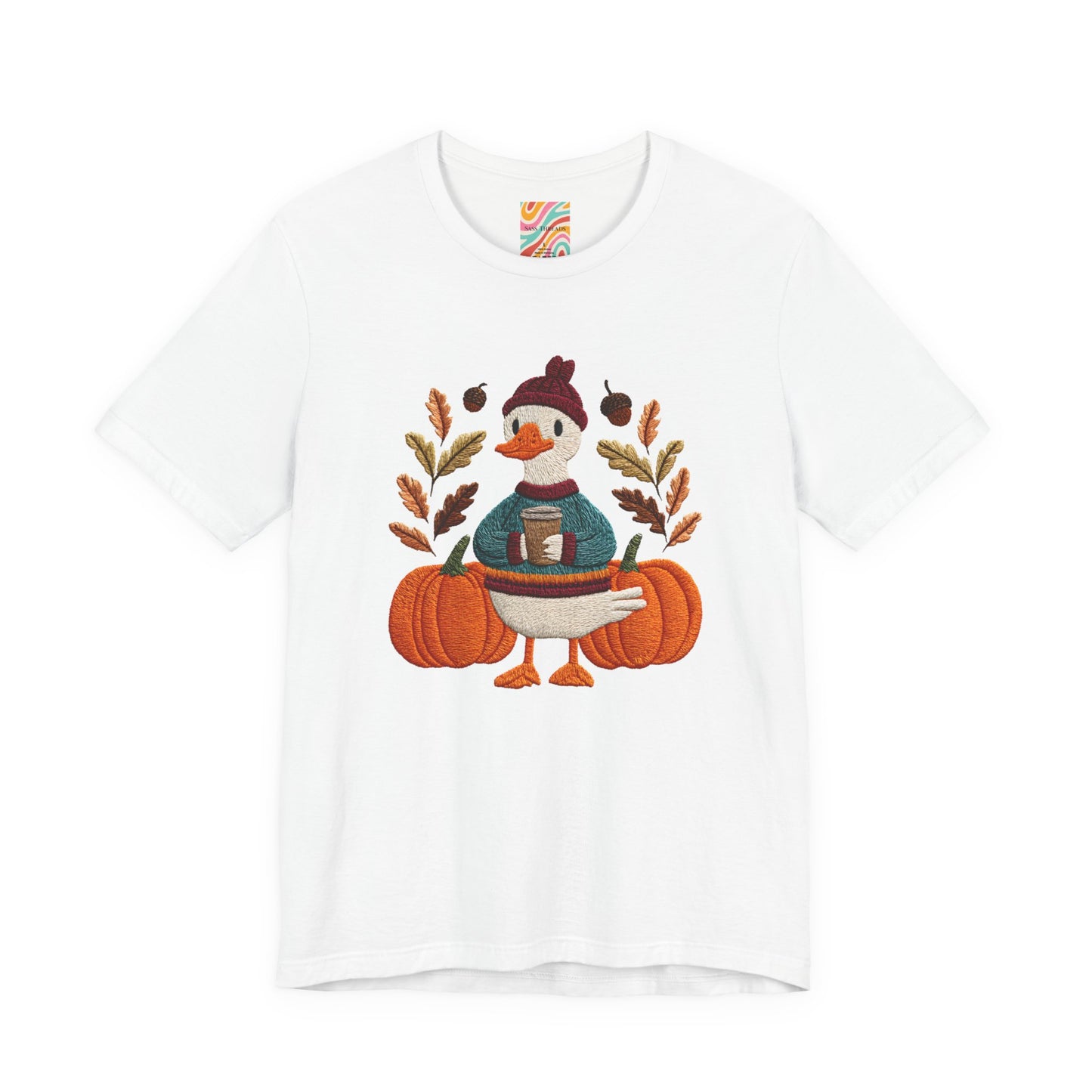 Autumn Goose Graphic Tee | Fall Sweatshirt, Cute Animal Shirt, Thanksgiving Gift, Cozy Apparel, Pumpkin Decor