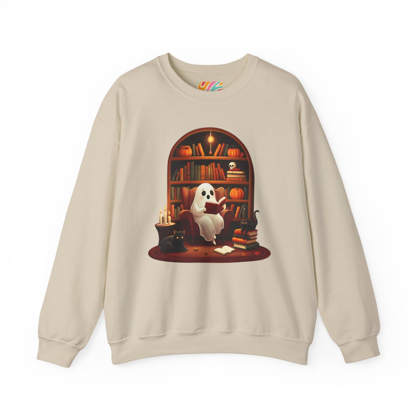 Cozy Ghost Reading Sweatshirt