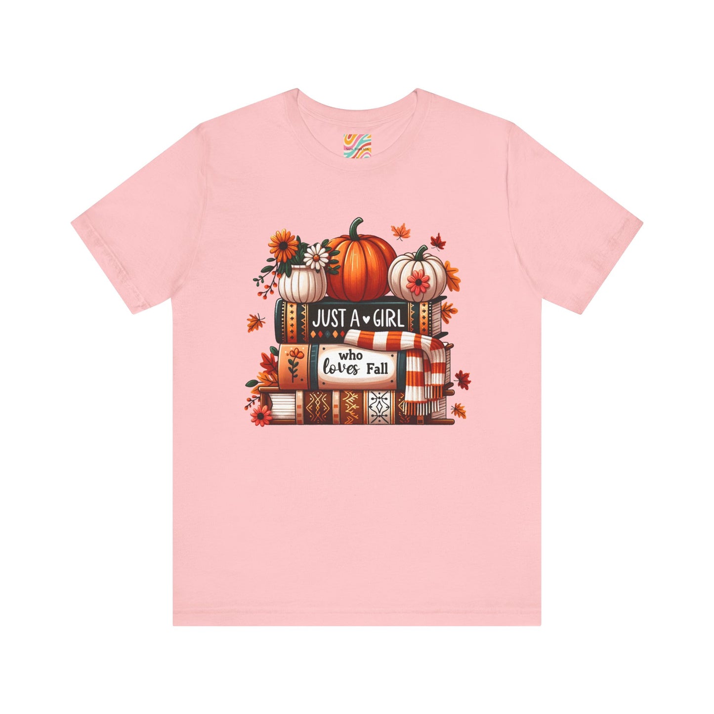 Fall Lover Tee, Autumn T-Shirt, Just a Girl Who Loves books