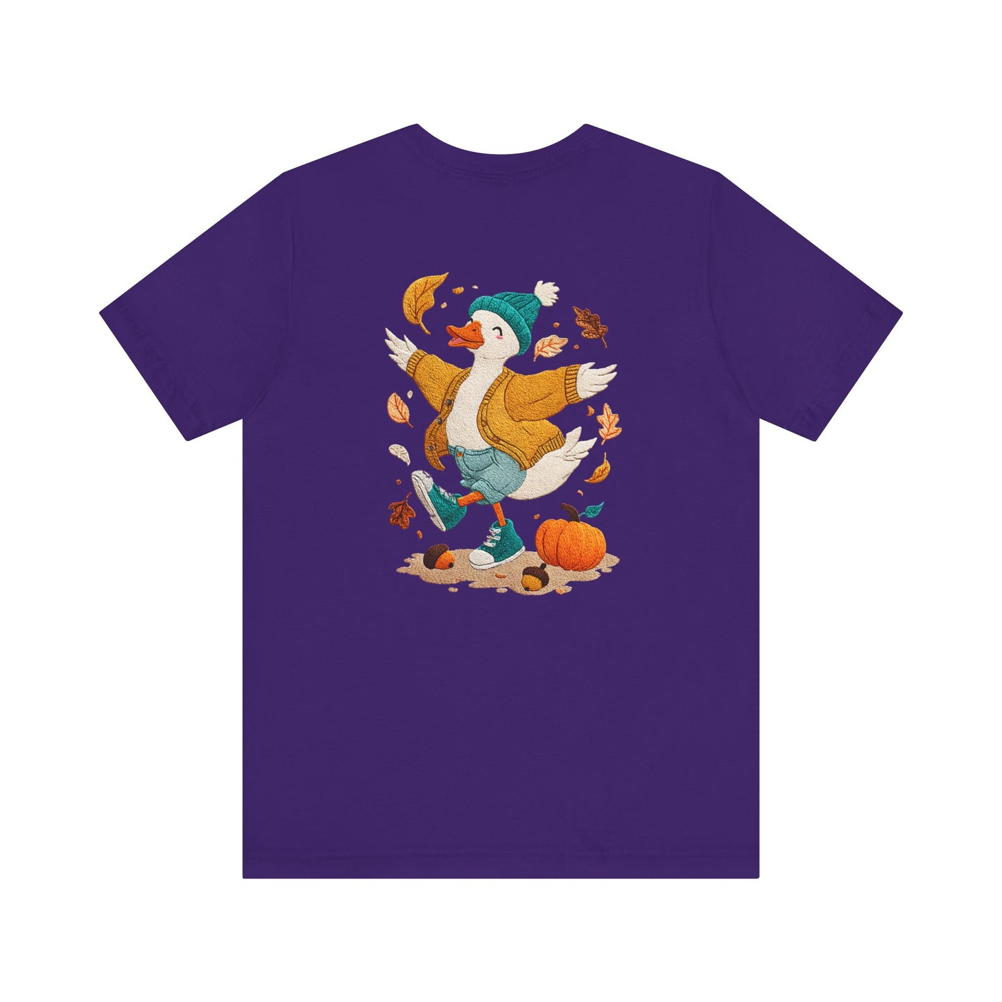 Autumn Goose Graphic Tee, Fall Vibes Shirt, Cozy Casual Wear, Thanksgiving Outfit, Unisex Seasonal Apparel