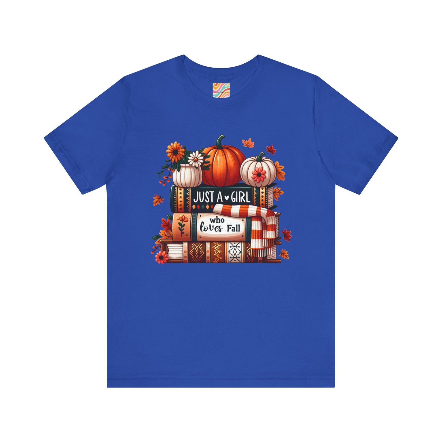 Fall Lover Tee, Autumn T-Shirt, Just a Girl Who Loves books