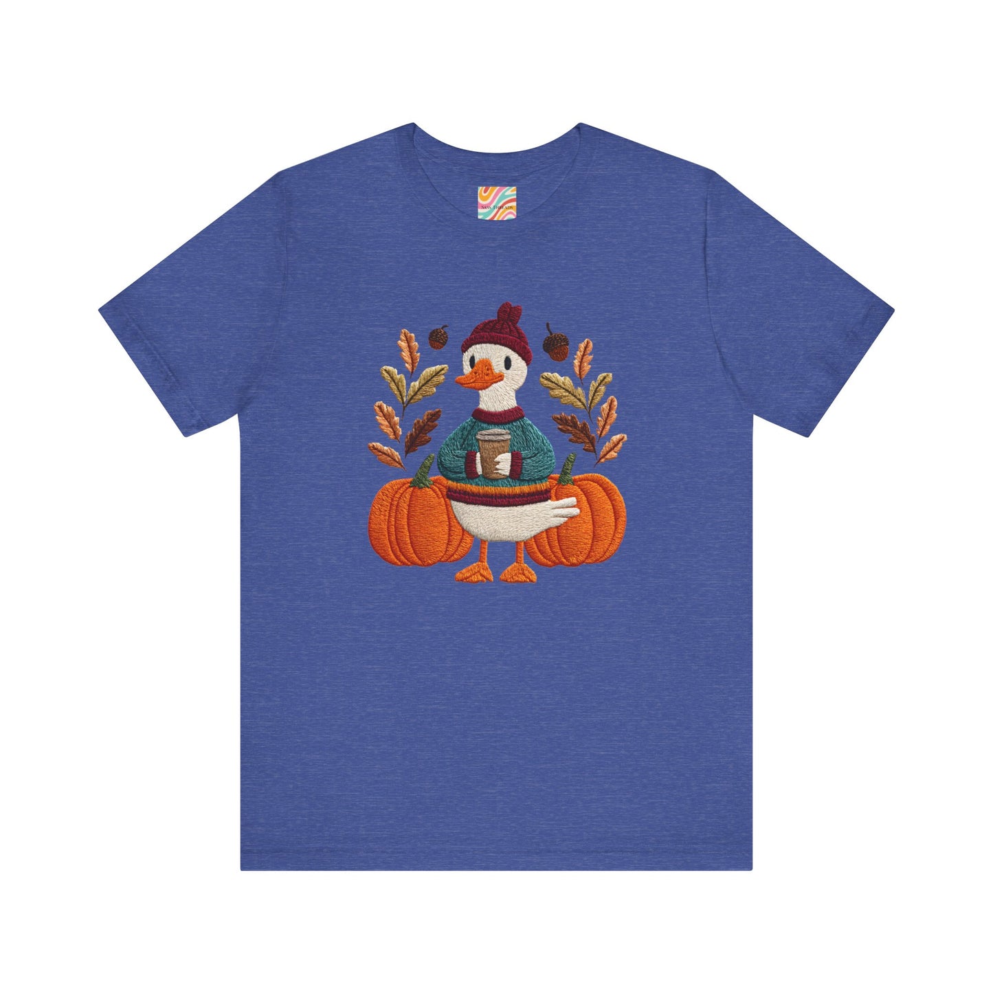 Autumn Goose Graphic Tee | Fall Sweatshirt, Cute Animal Shirt, Thanksgiving Gift, Cozy Apparel, Pumpkin Decor