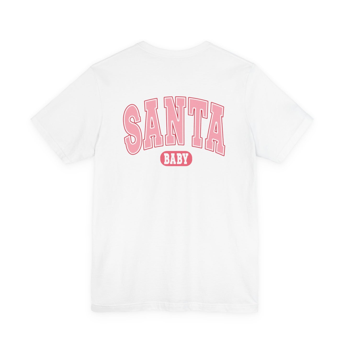 Santa Baby Christmas Tee – Pink Retro Holiday Shirt for Women | Cute & Festive T-Shirt