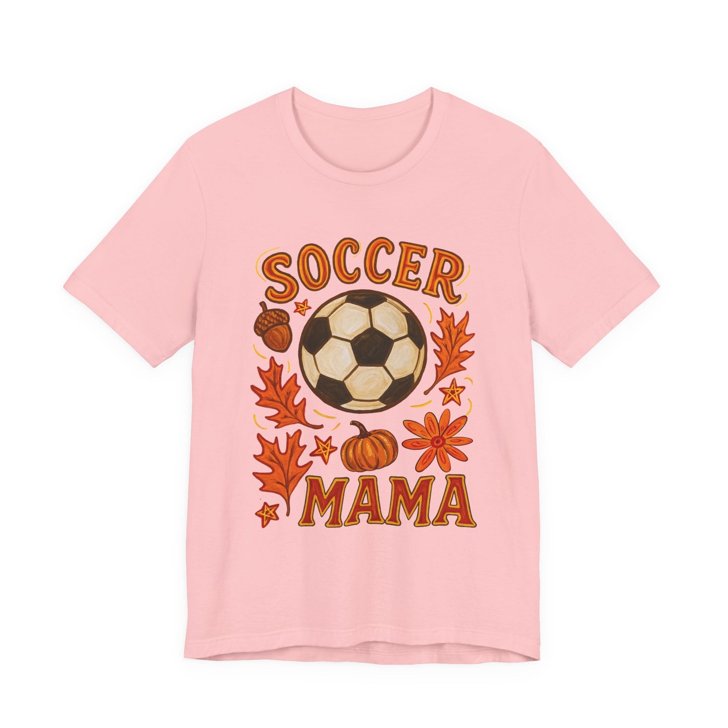 Autumn Soccer Mama Tee - Perfect for Fall Games, Gifts for Soccer Moms