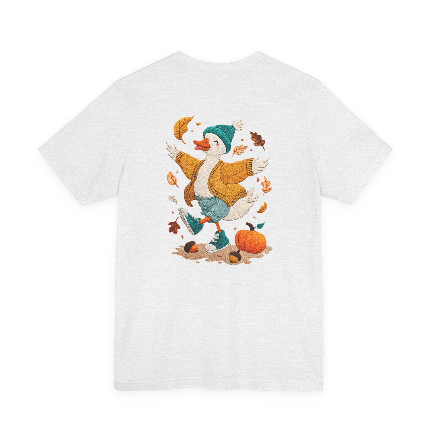 Autumn Goose Graphic Tee, Fall Vibes Shirt, Cozy Casual Wear, Thanksgiving Outfit, Unisex Seasonal Apparel