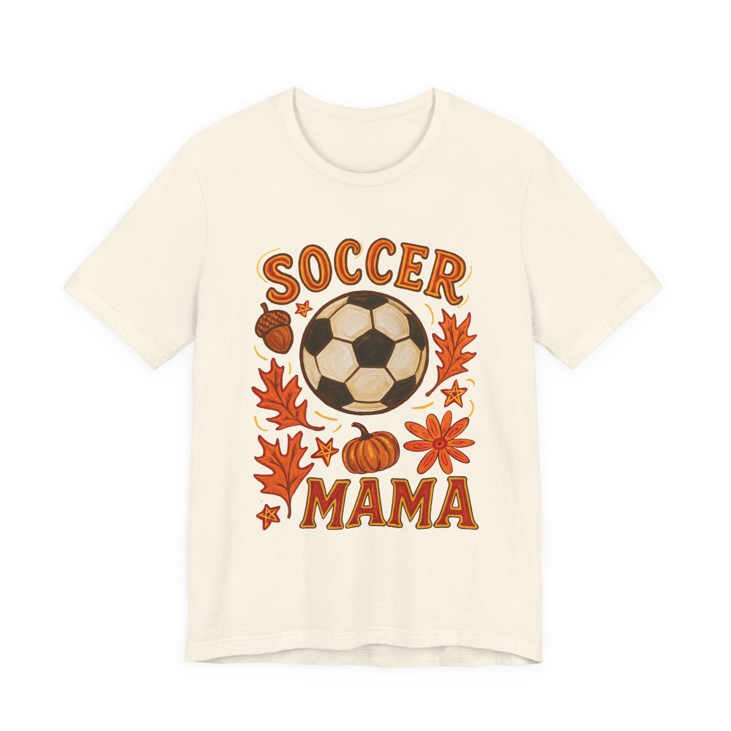Autumn Soccer Mama Tee - Perfect for Fall Games, Gifts for Soccer Moms