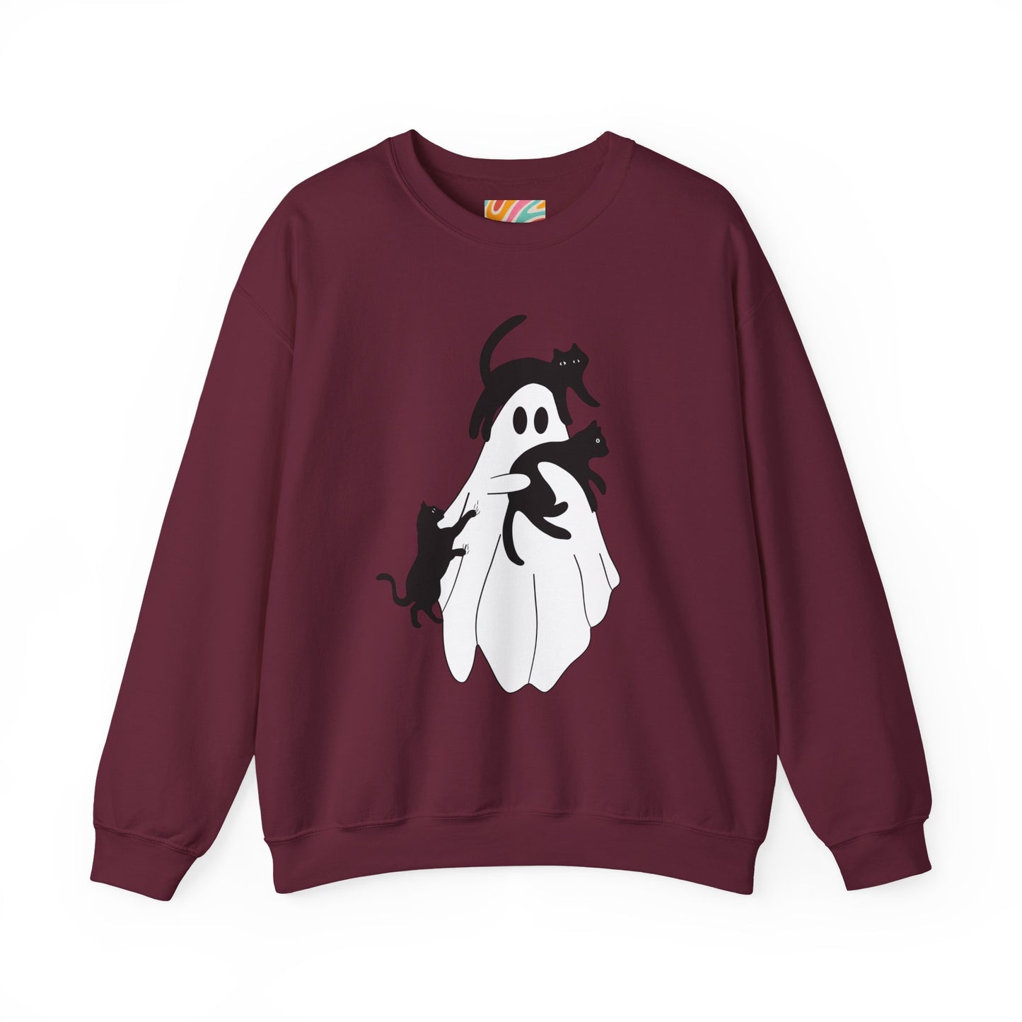Ghostly Cat Lover's Sweatshirt
