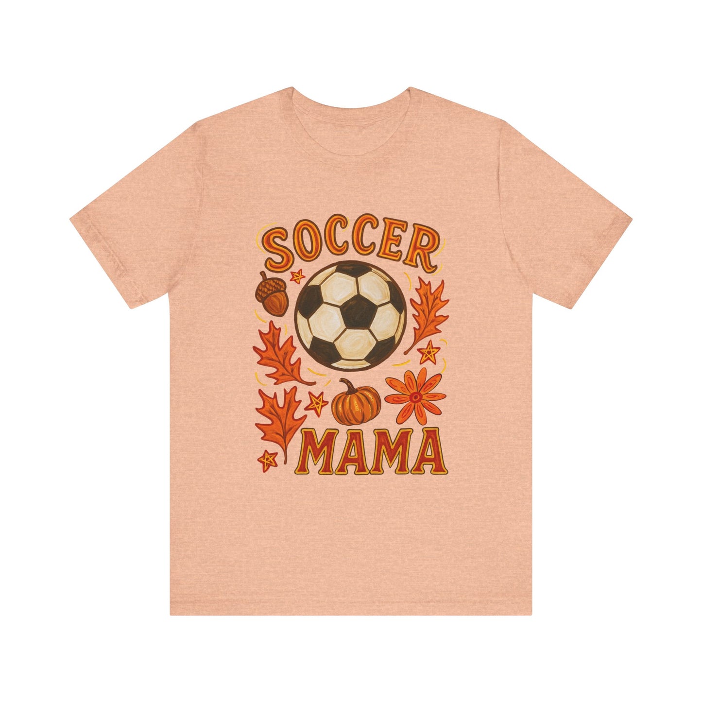 Autumn Soccer Mama Tee - Perfect for Fall Games, Gifts for Soccer Moms
