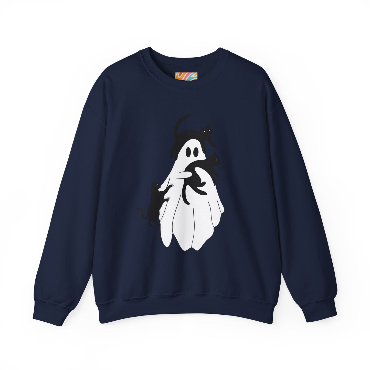 Ghostly Cat Lover's Sweatshirt