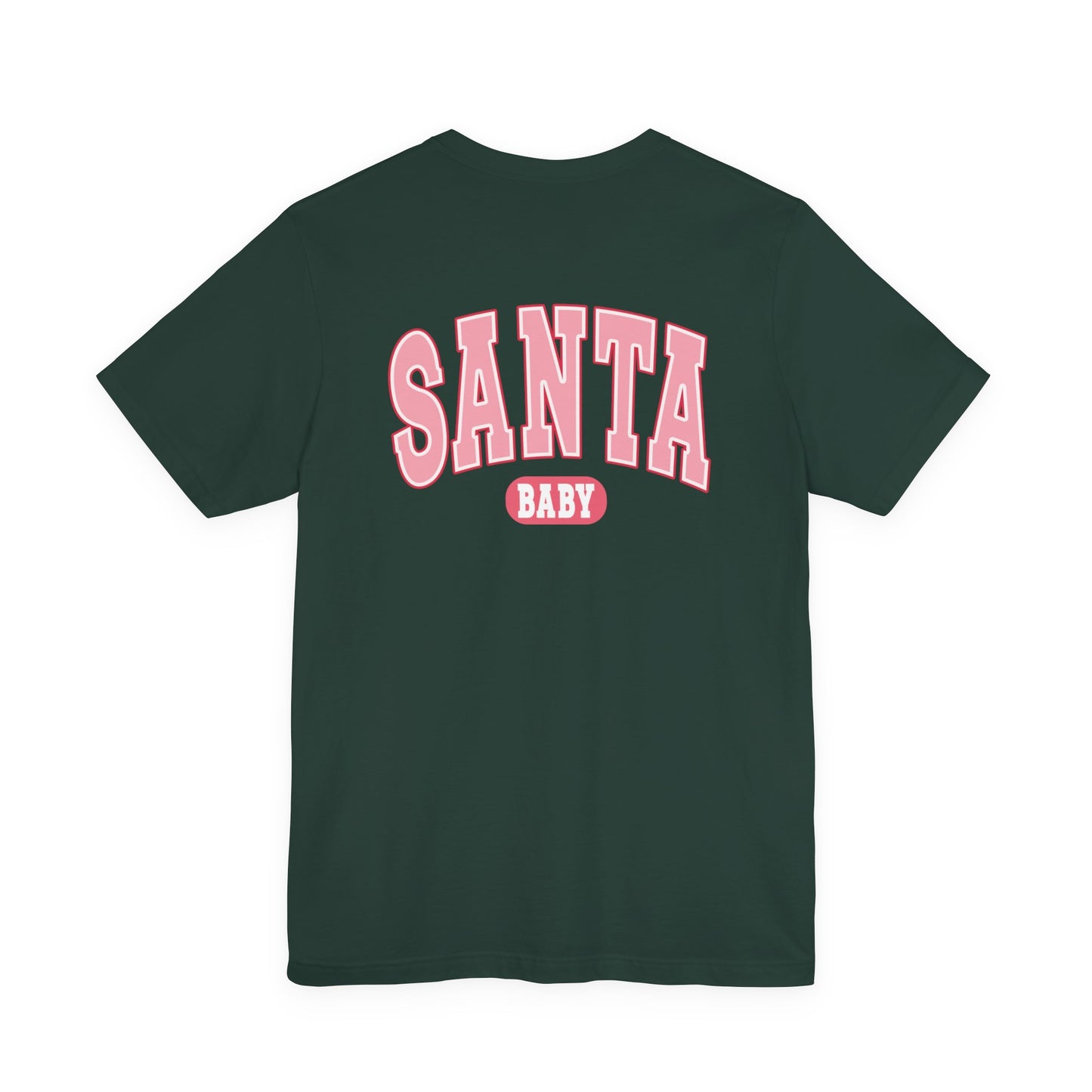 Santa Baby Christmas Tee – Pink Retro Holiday Shirt for Women | Cute & Festive T-Shirt