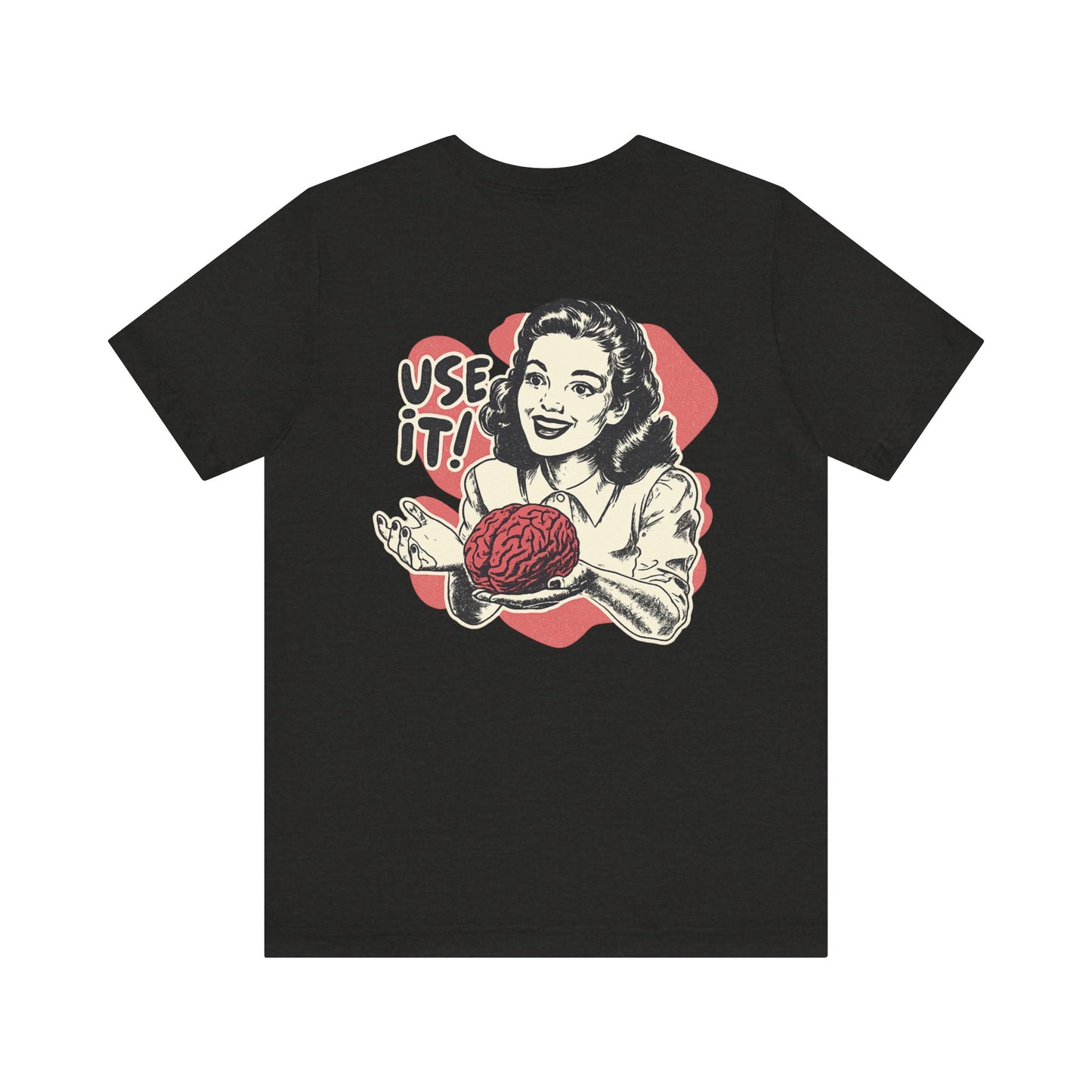 Vintage-Inspired Brain Tees, Use It! Graphic Tee for Brainiacs, Gift for Students, Fun Statement Shirt, Unisex Pop Culture Apparel