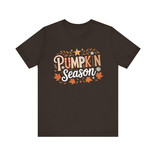 Fall Pumpkin Season Unisex Tee | Harvest Celebration Shirt, Autumn Vibes Shirt, Halloween Outfit, Thanksgiving Gift, Cozy Tee