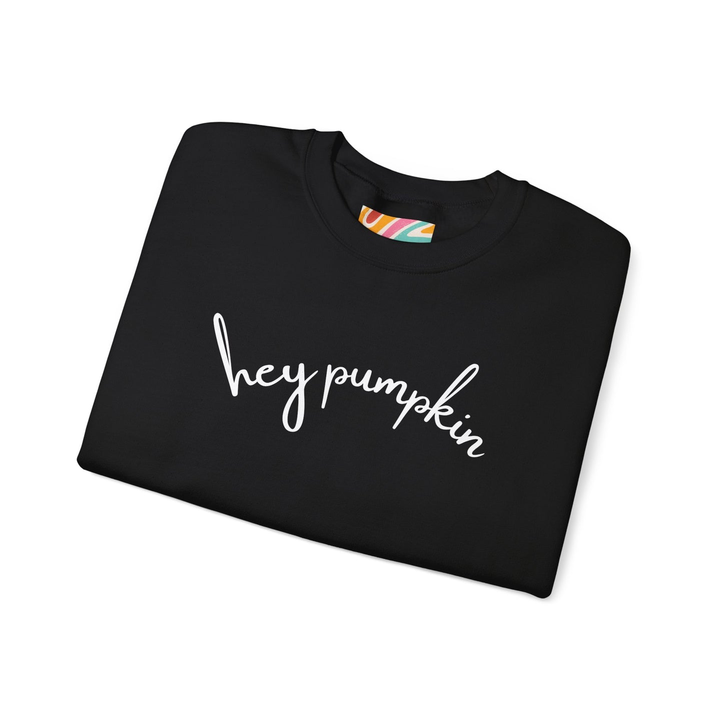Hey Pumpkin Crewneck Sweatshirt, Cozy Autumn Apparel, Halloween Sweatshirt, Fall Fashion, Pumpkin Lover Gift