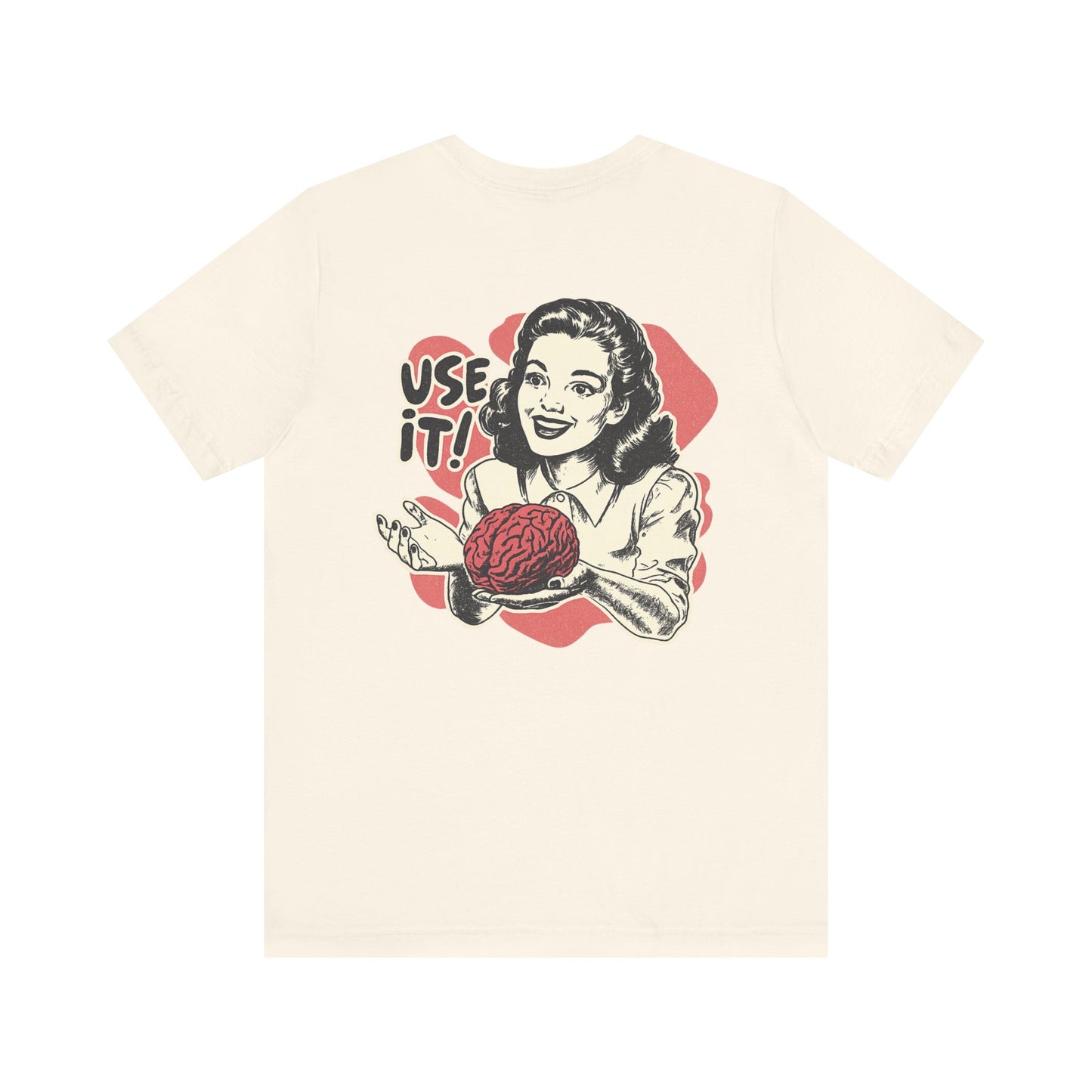 Vintage-Inspired Brain Tees, Use It! Graphic Tee for Brainiacs, Gift for Students, Fun Statement Shirt, Unisex Pop Culture Apparel