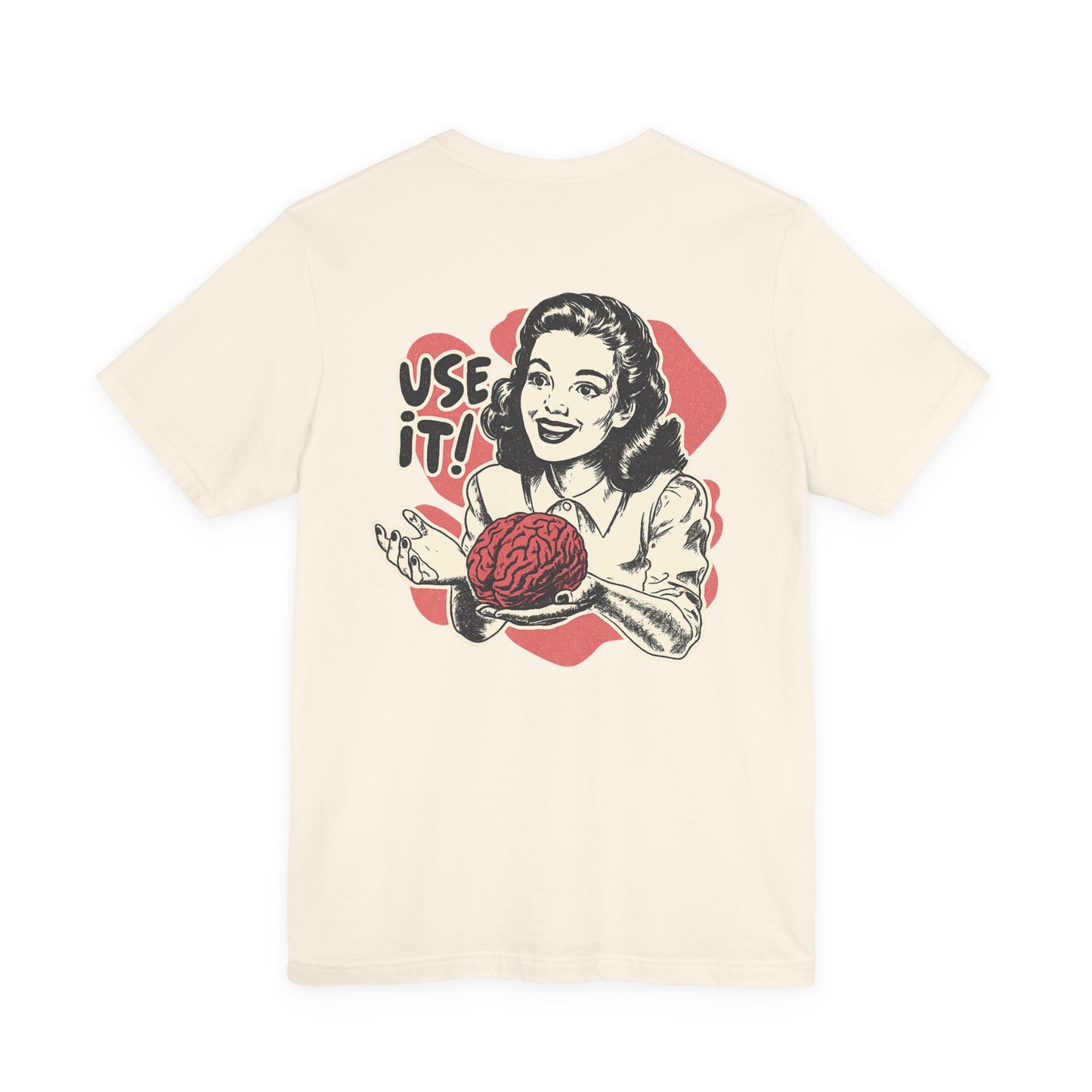 Vintage-Inspired Brain Tees, Use It! Graphic Tee for Brainiacs, Gift for Students, Fun Statement Shirt, Unisex Pop Culture Apparel