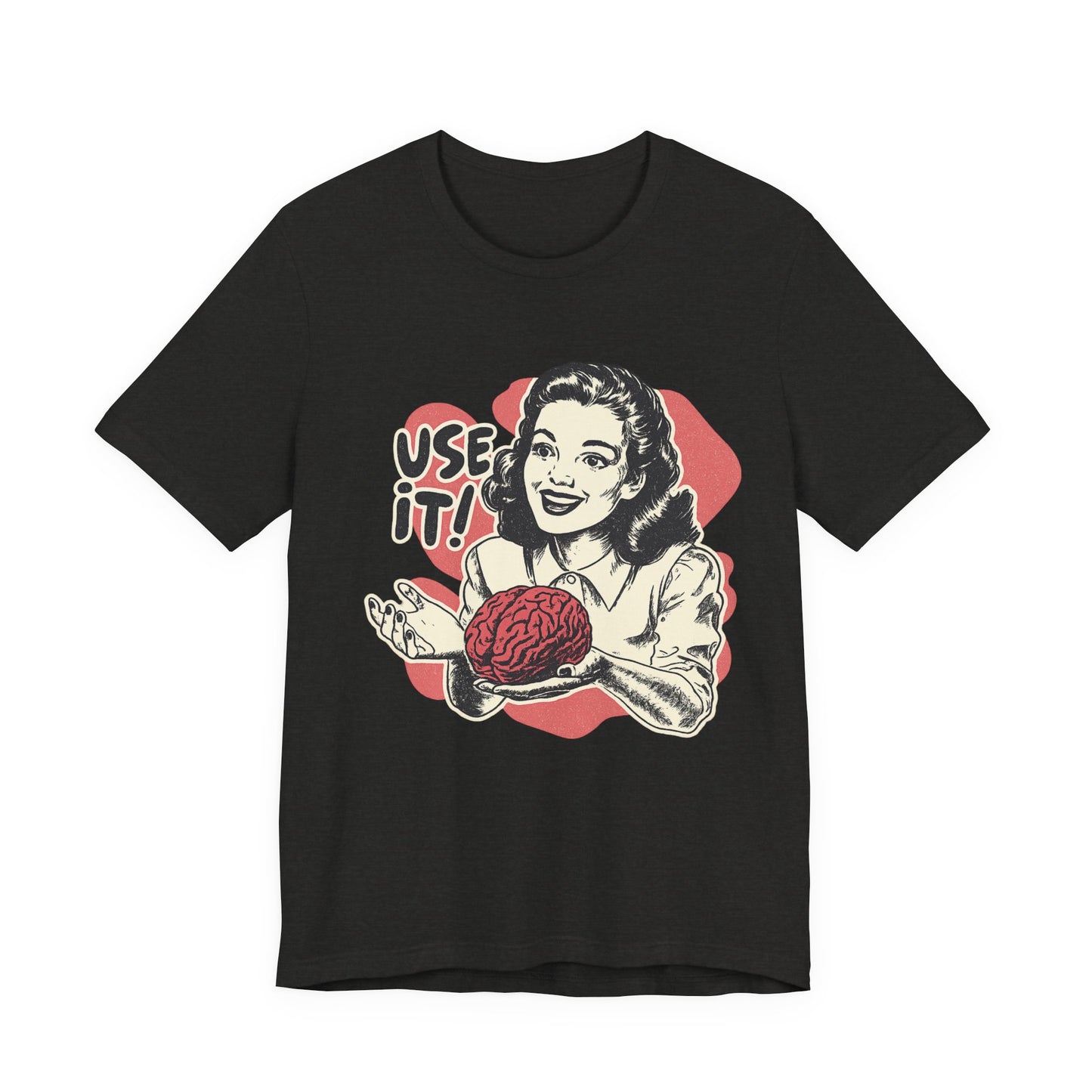 Vintage-Inspired Brain Tees, Use It! Graphic Tee for Brainiacs, Gift for Students, Fun Statement Shirt, Unisex Pop Culture Apparel