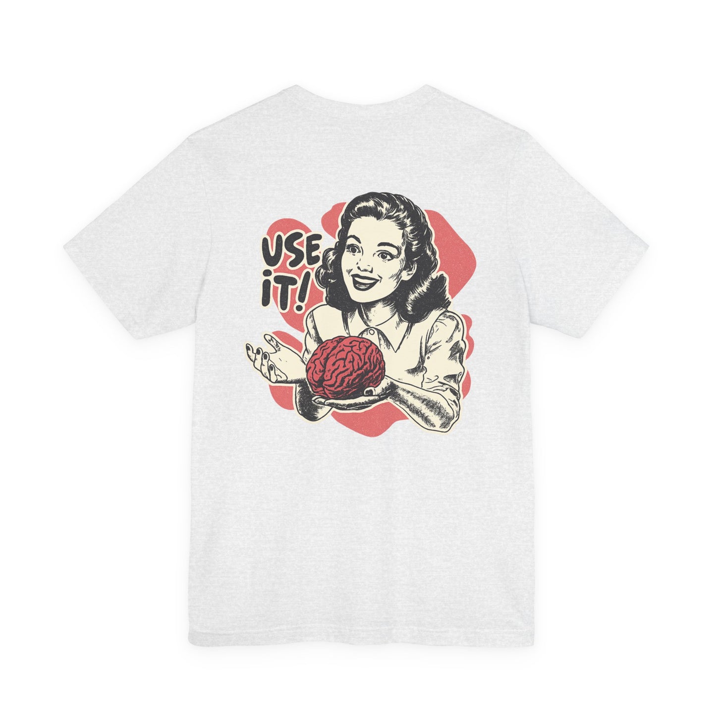 Vintage-Inspired Brain Tees, Use It! Graphic Tee for Brainiacs, Gift for Students, Fun Statement Shirt, Unisex Pop Culture Apparel