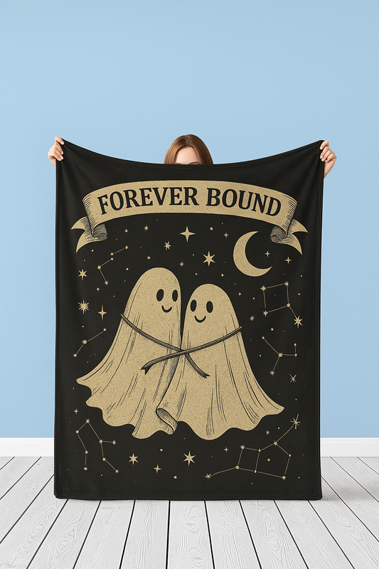 Forever Bound Ghost Couple Blanket