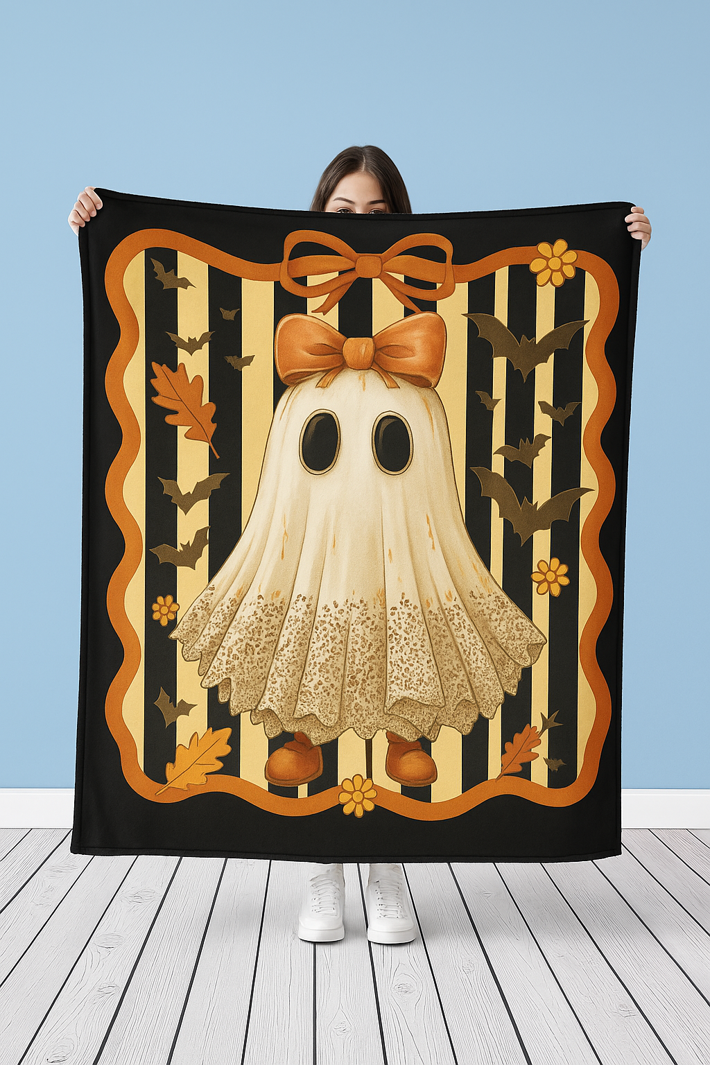 Cute Ghost Halloween Blanket