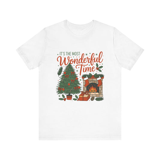 It’s The Most Wonderful Time Tee – Cozy Christmas Graphic Shirt