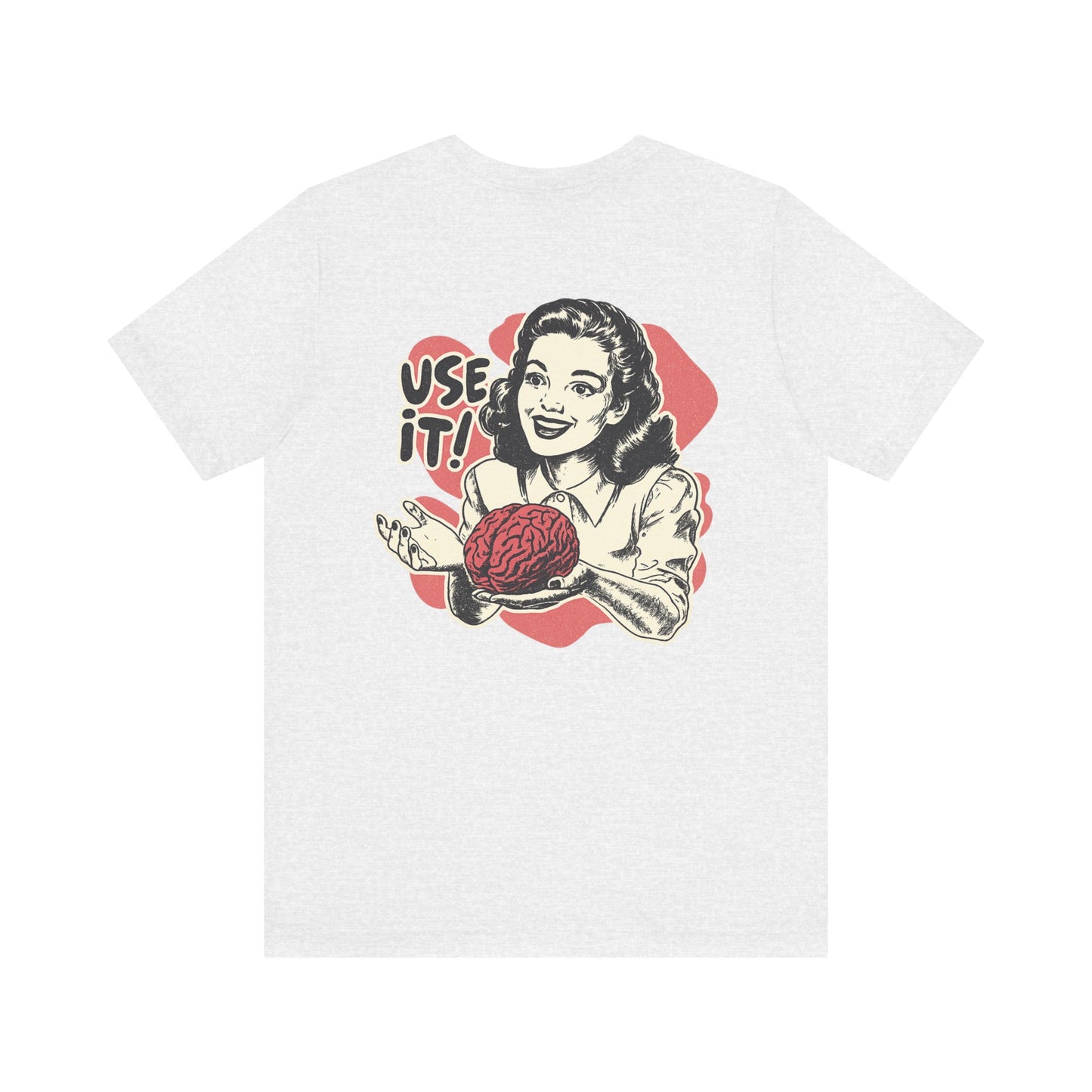 Vintage-Inspired Brain Tees, Use It! Graphic Tee for Brainiacs, Gift for Students, Fun Statement Shirt, Unisex Pop Culture Apparel