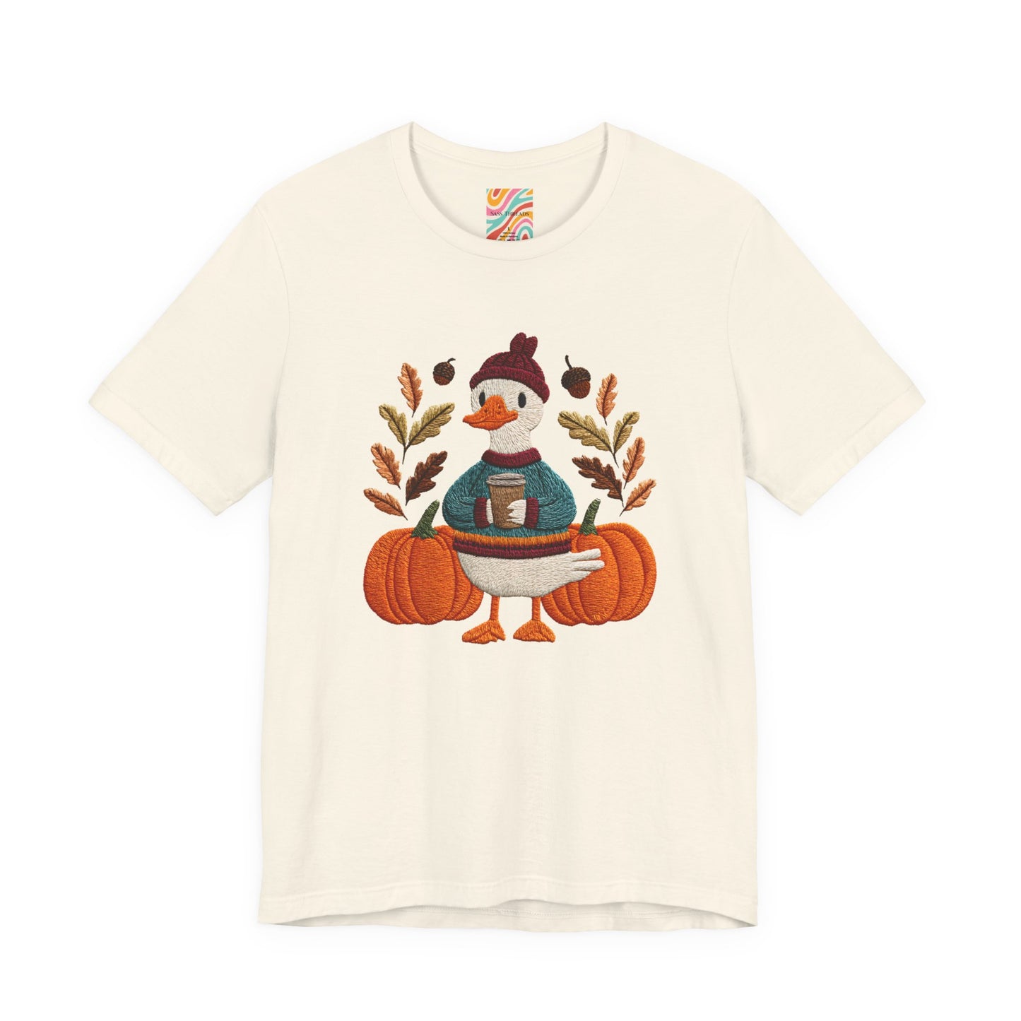 Autumn Goose Graphic Tee | Fall Sweatshirt, Cute Animal Shirt, Thanksgiving Gift, Cozy Apparel, Pumpkin Decor