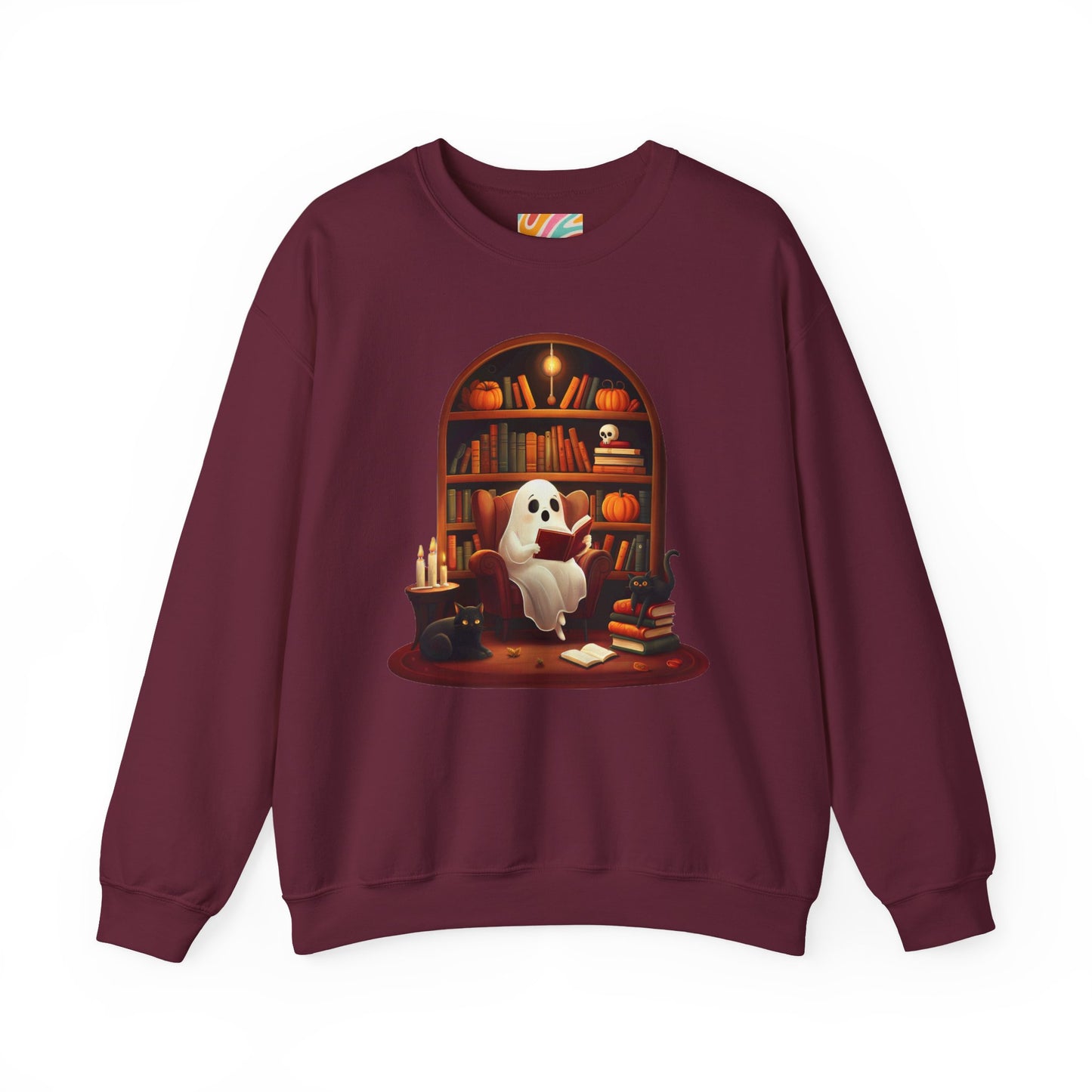 Cozy Ghost Reading Sweatshirt