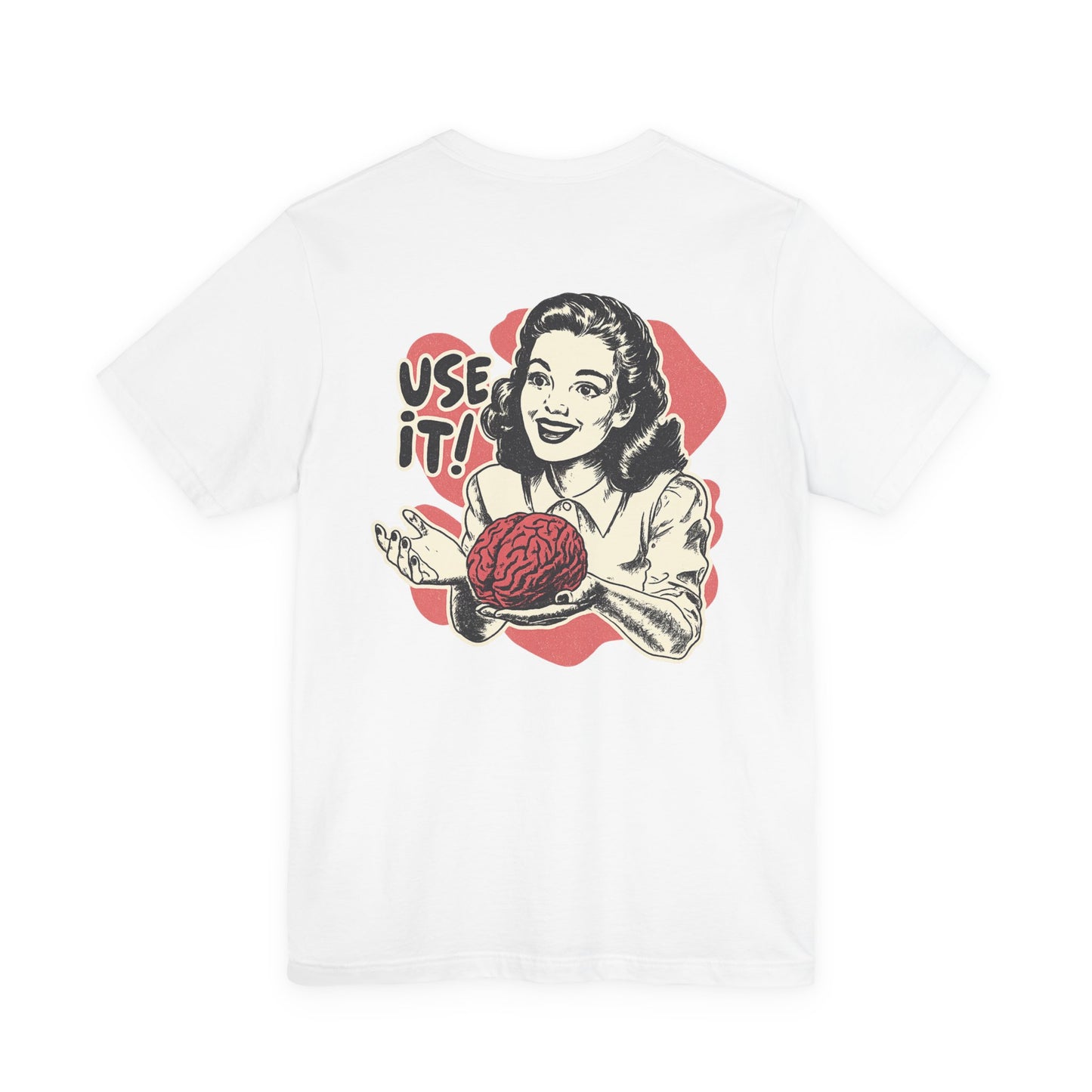 Vintage-Inspired Brain Tees, Use It! Graphic Tee for Brainiacs, Gift for Students, Fun Statement Shirt, Unisex Pop Culture Apparel