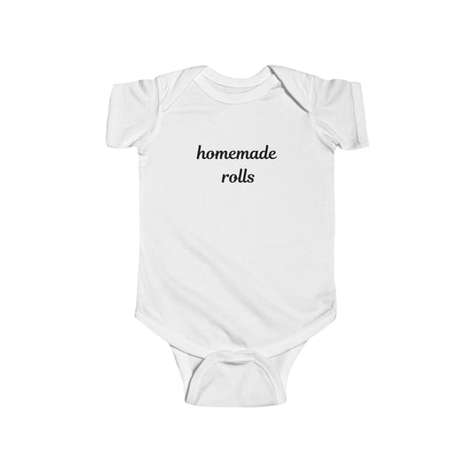 "Homemade Rolls" Baby Onesie – Matching Thanksgiving Outfit
