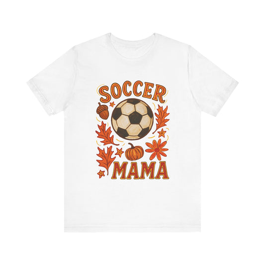 Autumn Soccer Mama Tee - Perfect for Fall Games, Gifts for Soccer Moms