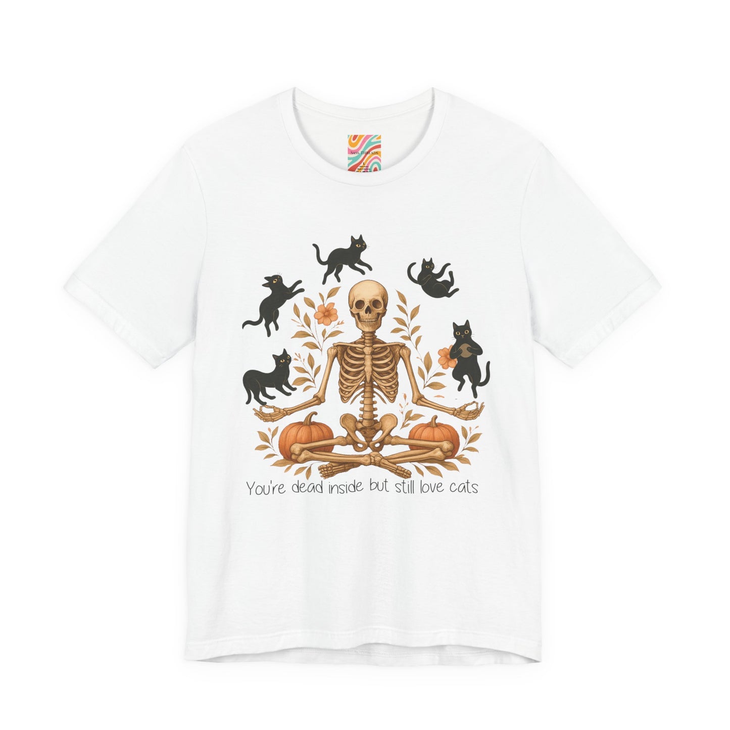 Skeleton & Cats T shirt