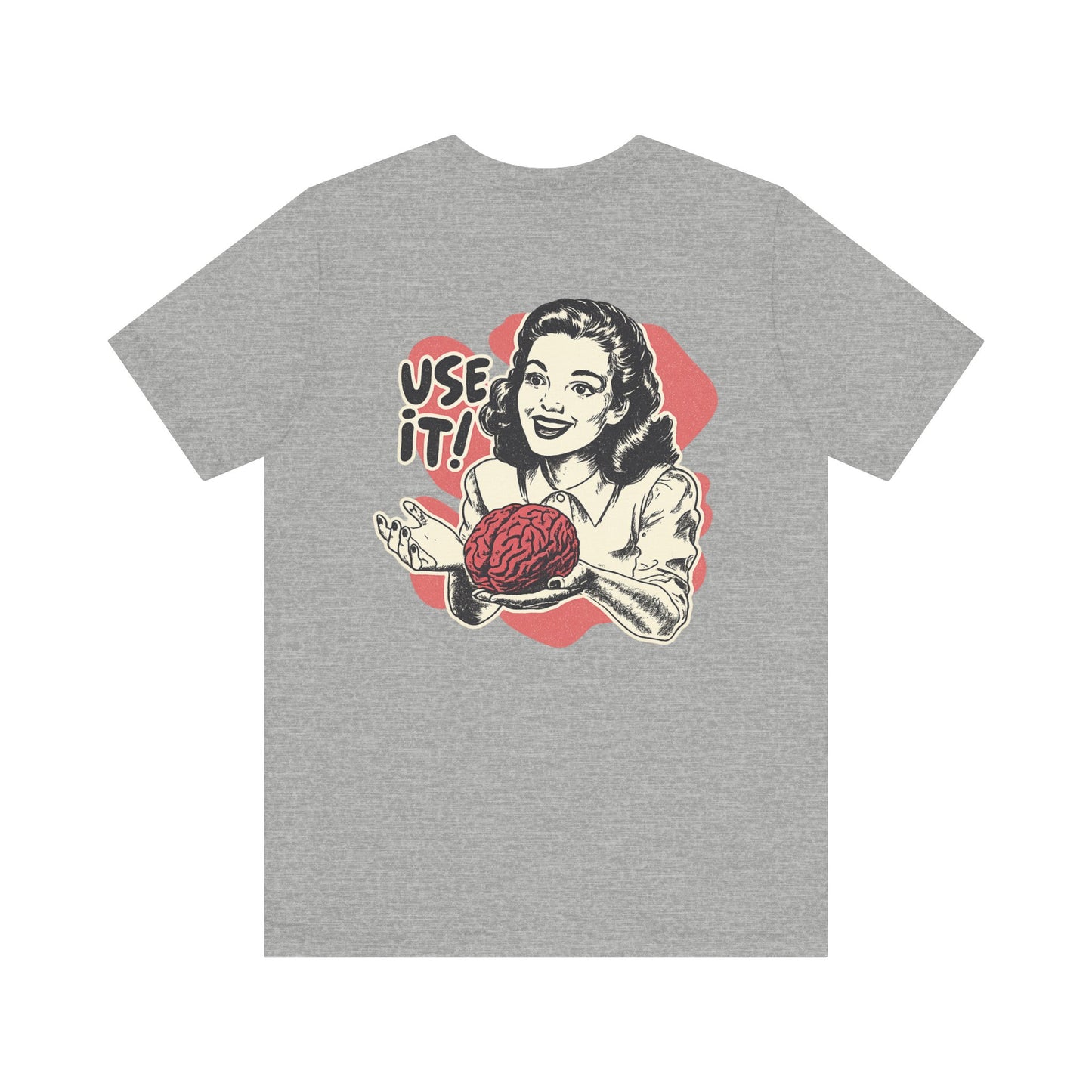 Vintage-Inspired Brain Tees, Use It! Graphic Tee for Brainiacs, Gift for Students, Fun Statement Shirt, Unisex Pop Culture Apparel