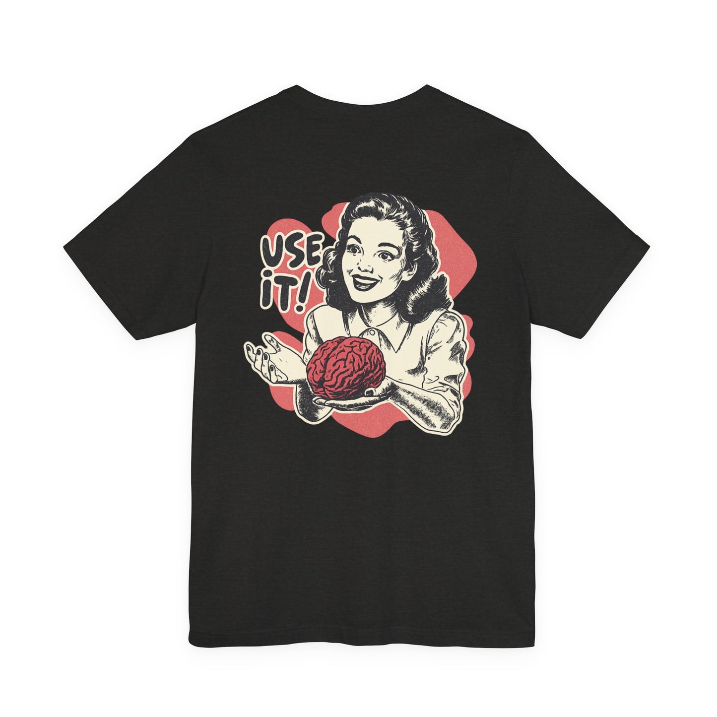 Vintage-Inspired Brain Tees, Use It! Graphic Tee for Brainiacs, Gift for Students, Fun Statement Shirt, Unisex Pop Culture Apparel