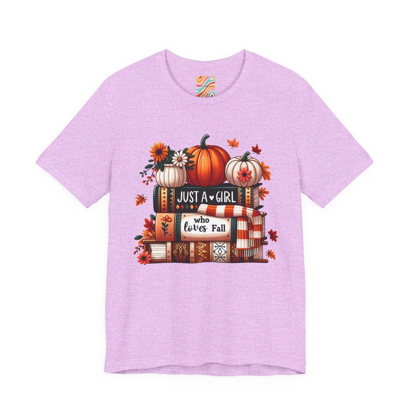 Fall Lover Tee, Autumn T-Shirt, Just a Girl Who Loves books