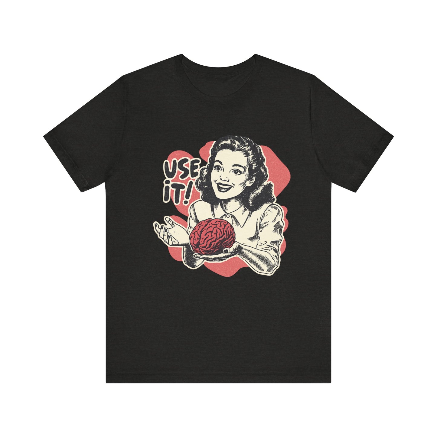 Vintage-Inspired Brain Tees, Use It! Graphic Tee for Brainiacs, Gift for Students, Fun Statement Shirt, Unisex Pop Culture Apparel