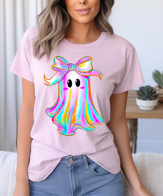 Rainbow Ghost T shirt