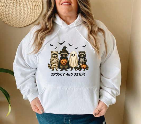 Spooky and Feral Halloween Hoodie