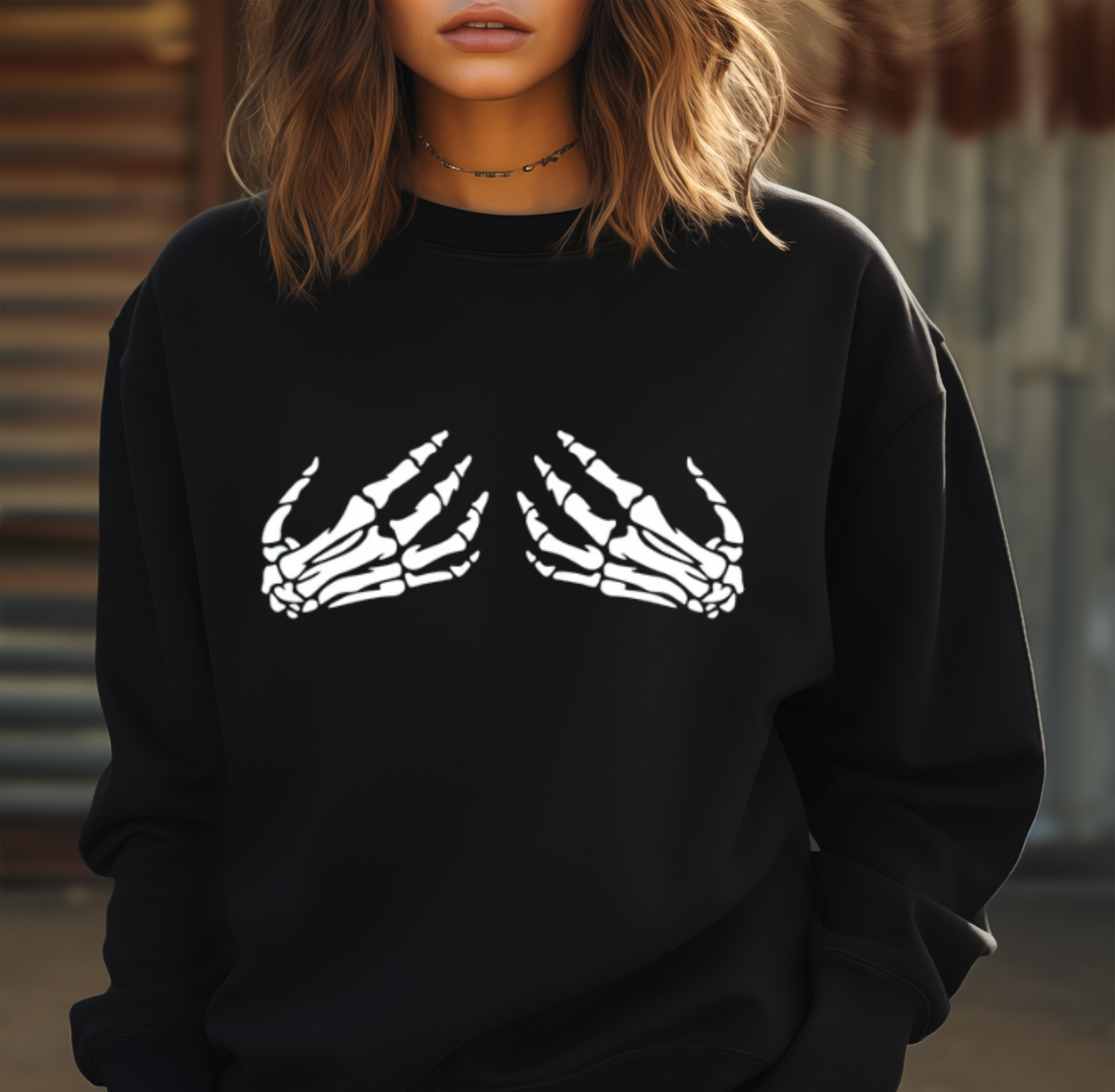 Skeleton Hands Sweatshirt