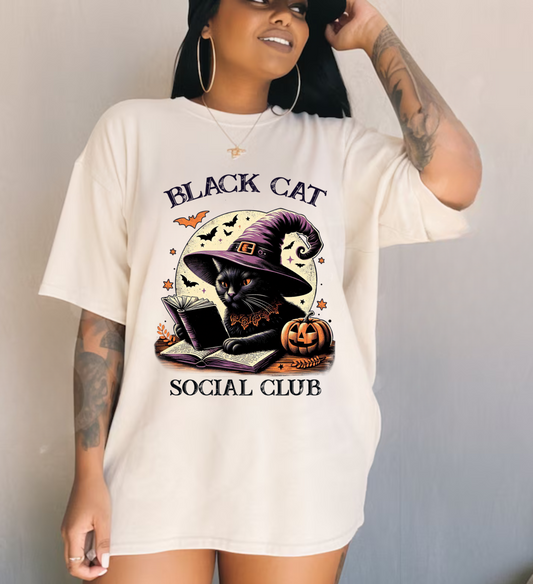 Black Cat Social Club T shirt