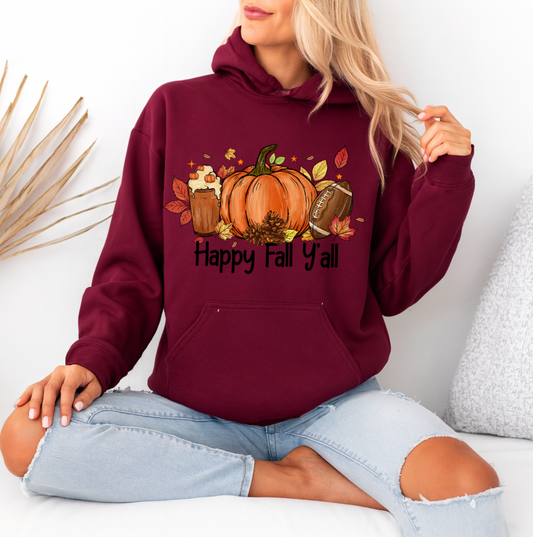 Happy Fall Y'all Hoodie